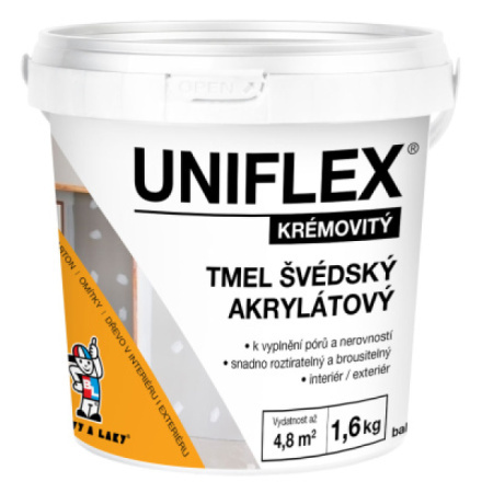 Skupina Barvy A Laky Uniflex akrylátový švédský tmel 1,6 Kg