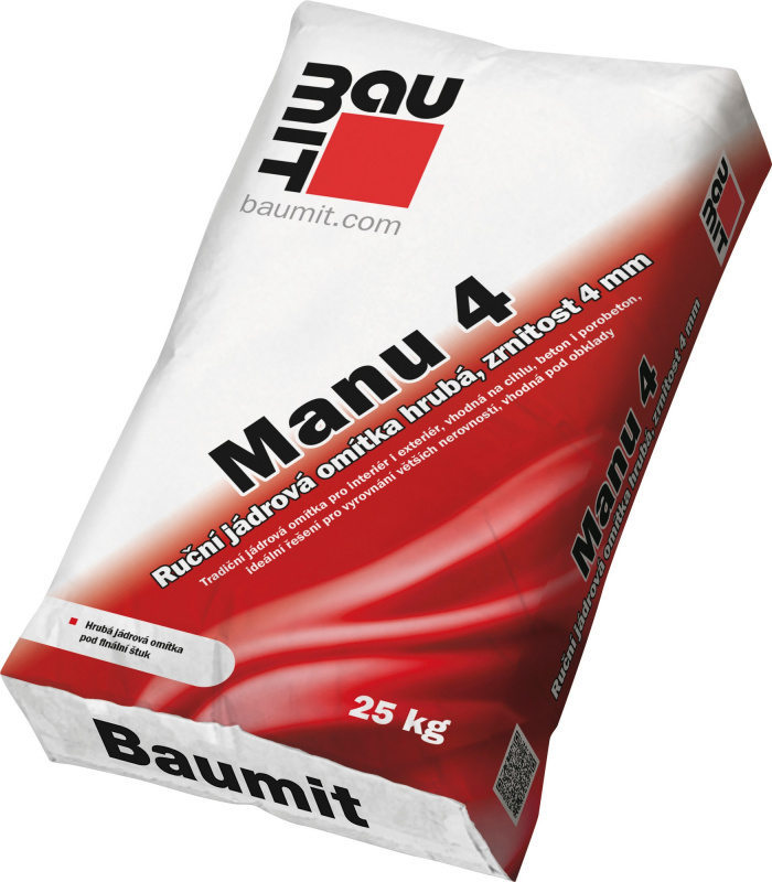 Omítka jádrová Baumit Manu 4 4 mm 25 kg