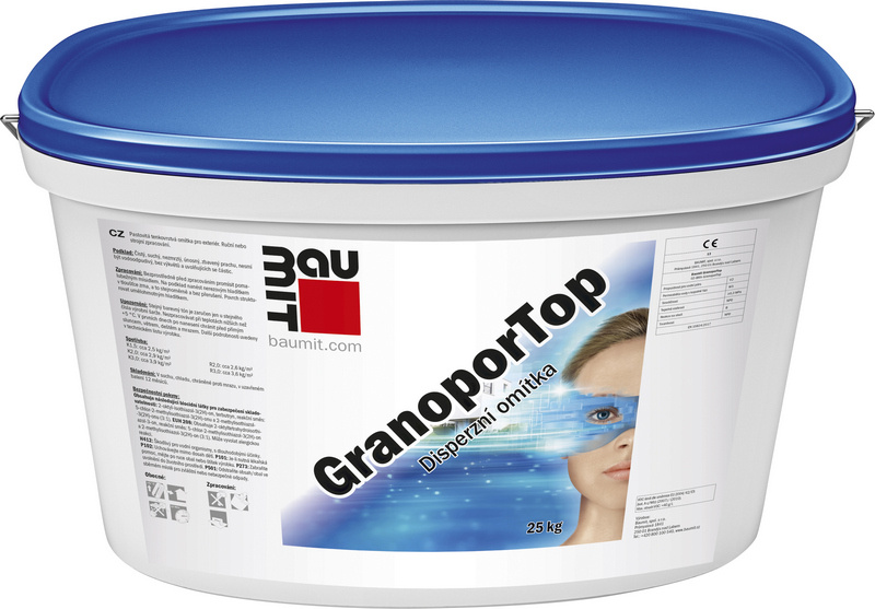 Omítka disperzní Baumit GranoporTop škrábaná 2 mm 25 kg