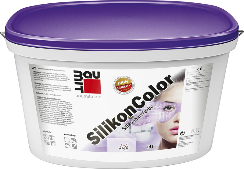Barva fasádní silikonová Baumit SilikonColor probarvená 14 l