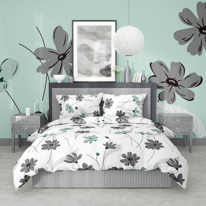 TOP Bavlněné povlečení Deluxe 140x200+70x90 Kvítí