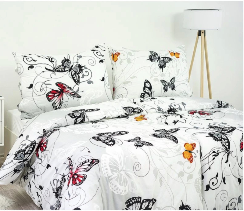 Bavlněné ložní povlečení BUTTERFLY standardní délka