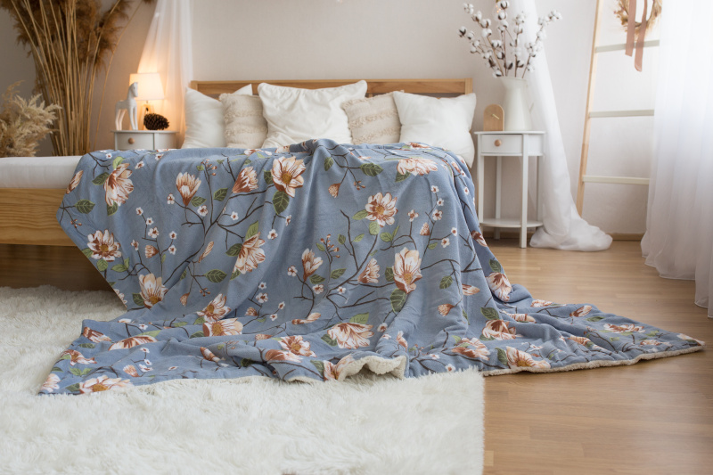 Beránková deka MAGNOLIE zlatá 150 x 200 cm