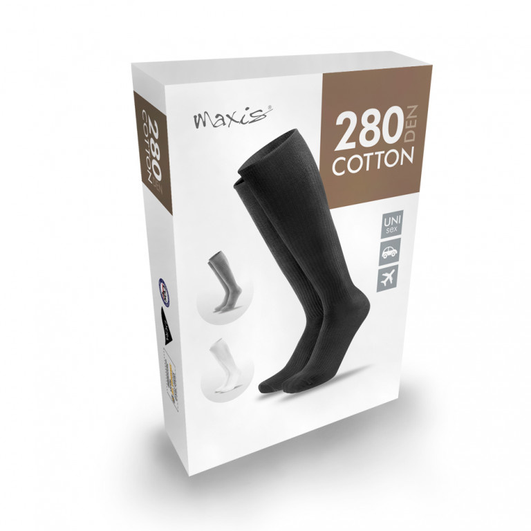 MAXIS Relax 280 den cotton šedé, Velikost: S