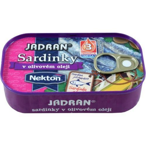 Nekton Sardinky Jadran 125 g - v olivovém oleji