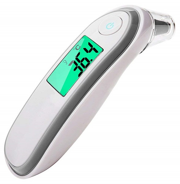 Hütermann Infračervený bezdotykový bezkontaktní/kontaktní teploměr s pamětí