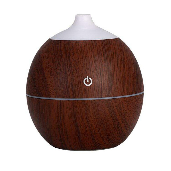 Hütermann W37 aroma difuzér tmavé dřevo ultrazvukový, 3 LED barvy, 130 ml