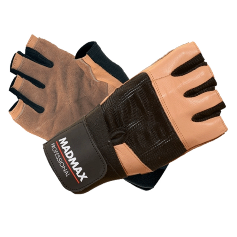 MadMax Rukavice Professional MFG269 hnědé - M