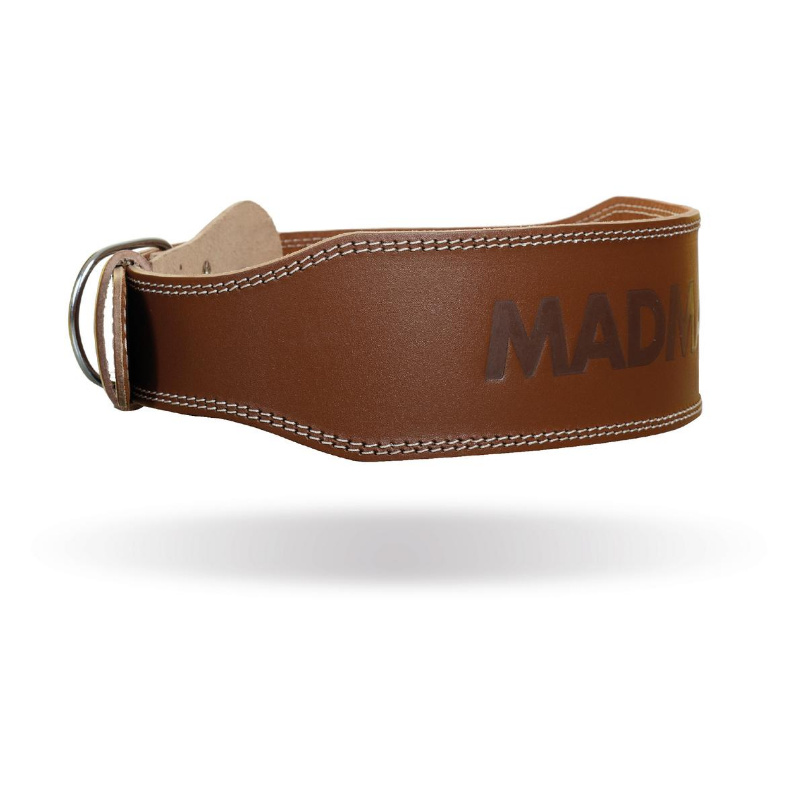 MADMAX Fitness opasek MFB246 CELOKOŽENÝ - Brown Velikost: L