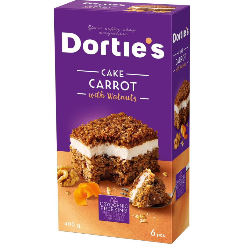 Dortie's Mrkvový dort s vlašskými ořechy, 6 ks