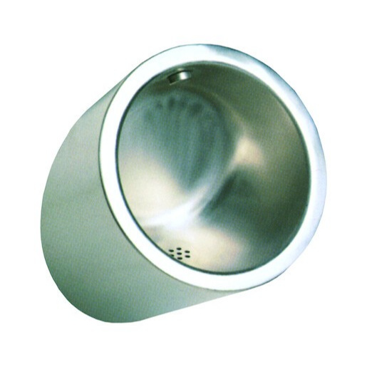 Pisoár antivandalový Sanela nerez mat zadní odpad 91090