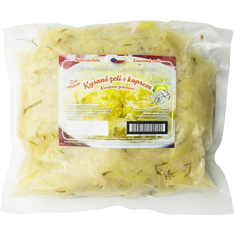 Fond Sidus Kysané zelí s koprem – kvašená zelenina, sáček