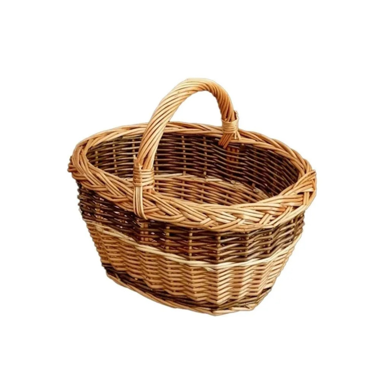 koš na houby dětský oválný 30x20x25cm lakovaný