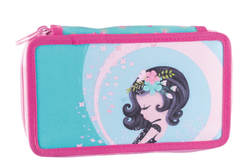 Školní penál dvoupatrový STIL (Helma) - Cute Girl