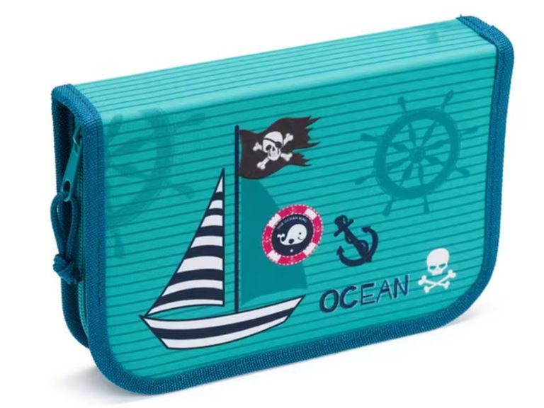 Školní penál jednopatrový Ocean Pirate Helma 365