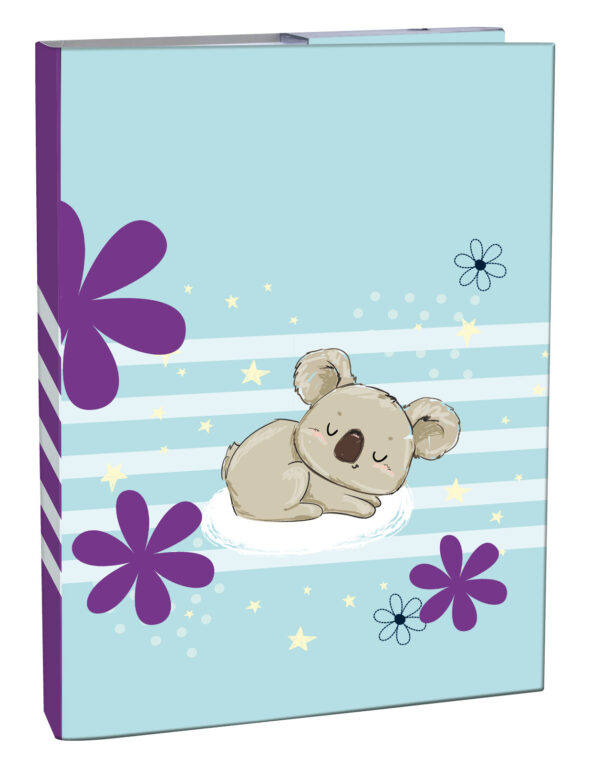 Box na sešity A4 - s gumou, Lazy Koala