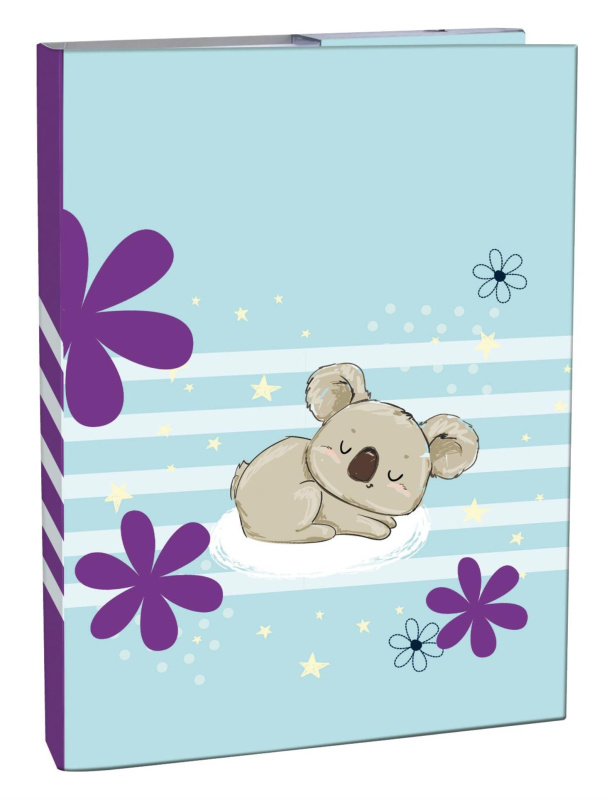 Box na sešity A5 - s gumou, Lazy Koala