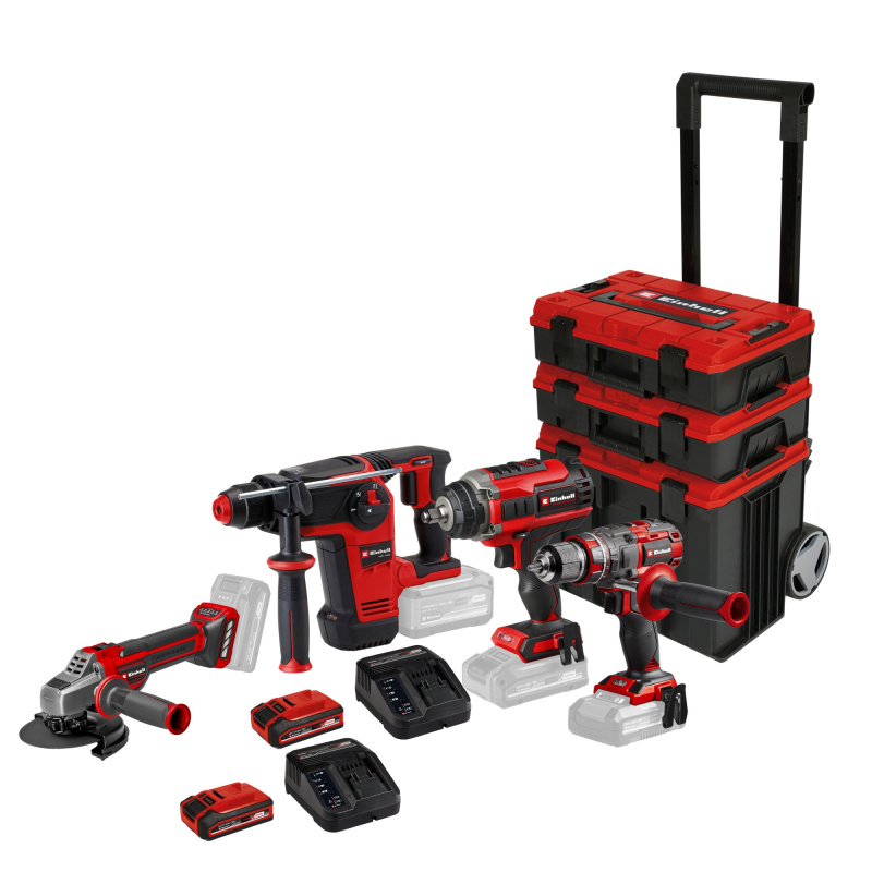 Sada AKU nářadí Einhell Professional TP-TK 18/4 (2× 4 Ah +)