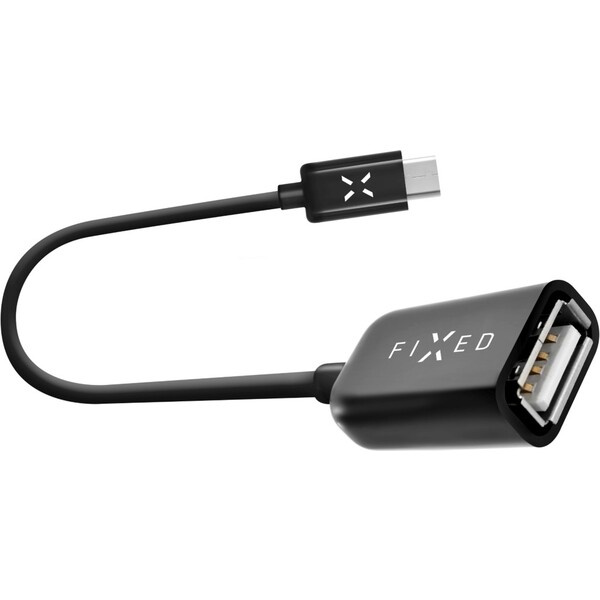 FIXED USB Type-C OTG adaptér pro mobilní telefony a tablety USB 2.0 FIXA-CTOA-BK Černá