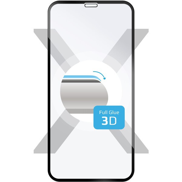 FIXED 3D Full-Cover pro Apple iPhone X FIXG3D-230-033BK Černá