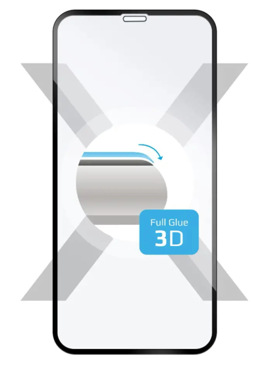 FIXED 3D Full-Cover pro Apple iPhone XR FIXG3D-334-BK Černá