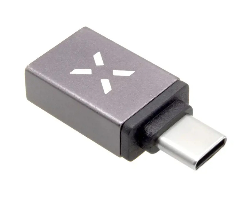FIXED Link hliníková redukce z USB-A na USB-C 3.0 šedá