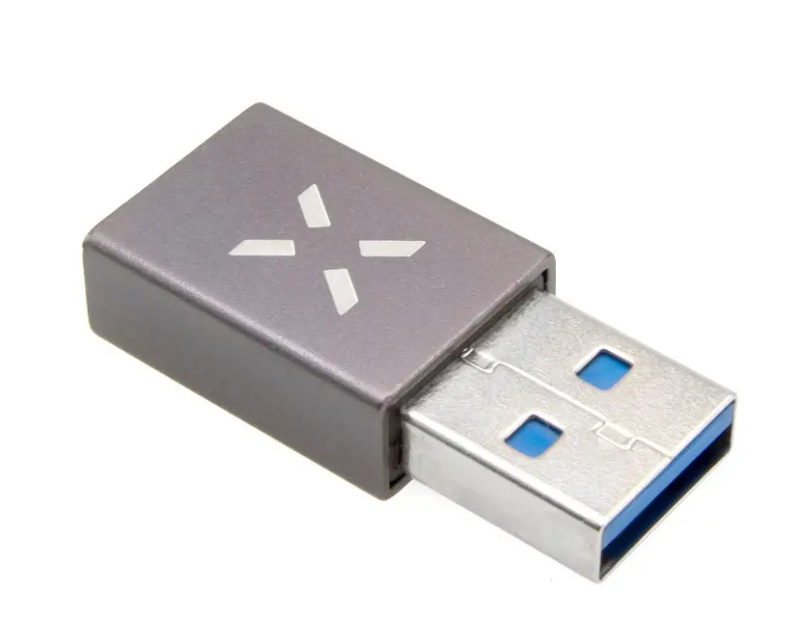 FIXED Link hliníková redukce z USB-C na USB-A 3.0 šedá
