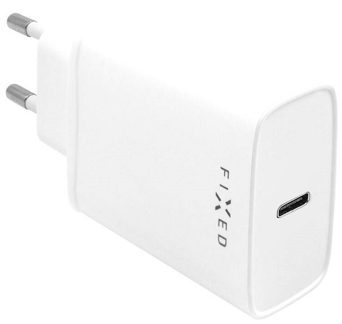 Nabíječka do sítě FIXED USB-C PD / 20 W / bílá Varianta: ivi1