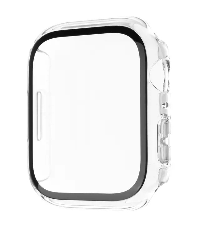 FIXED Pure ochranné pouzdro s temperovaným sklem Apple Watch 44mm čiré