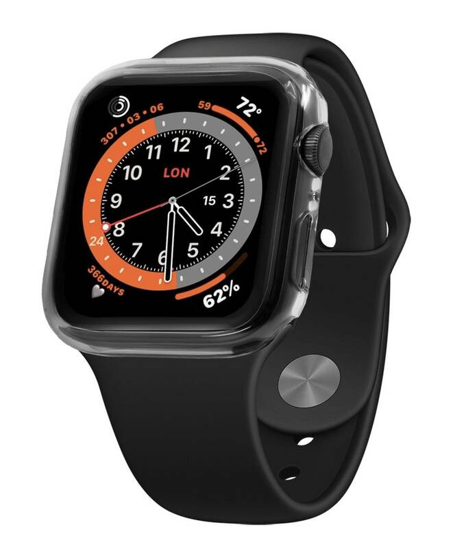 FIXED Pure ochranné pouzdro s temperovaným sklem Apple Watch 44mm čiré