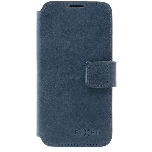 FIXED ProFit kožené pouzdro Apple iPhone 12/12 Pro modré