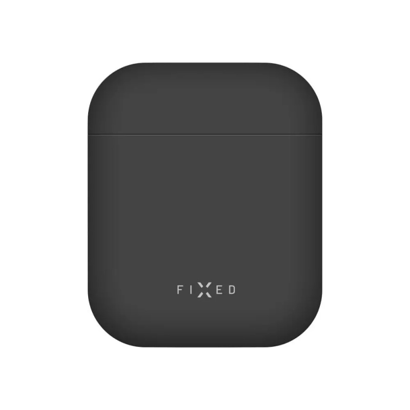 FIXED Silky ultratenké silikonové pouzdro Apple Airpods černé