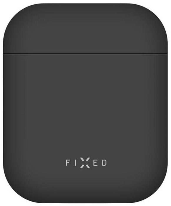 FIXED Silky ultratenké silikonové pouzdro Apple Airpods černé