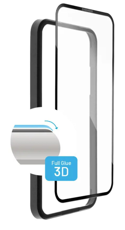 Ochranné tvrzené sklo FIXED 3D Full-Cover s aplikátorem pro Apple iPhone 13/13 Pro, černé