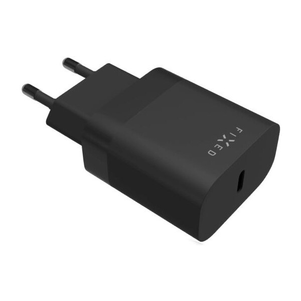FIXED nabíječka s USB-C výstupem a podporou PD 20W černá