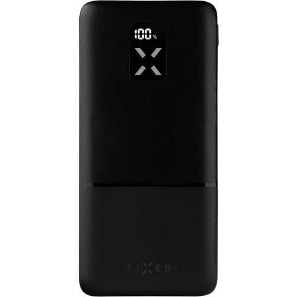 FIXED Zen 10 powerbanka s LCD a PD (Power Delivery), 20W, 10 000 mAh, černá
