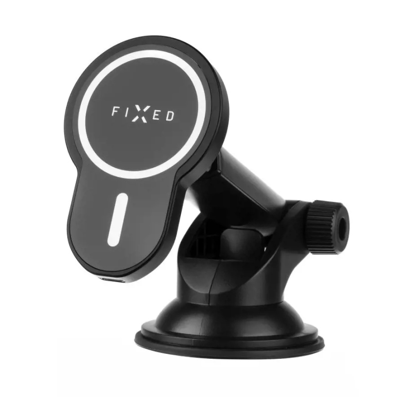 FIXED MagClick XL držák s bezdrátovým nabíjením a MagSafe černý