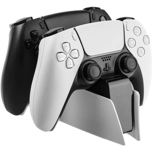 FIXED Charging Station DualSense PlayStation 5, černo-bílá Bílá
