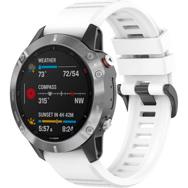 FIXED Silicone Strap řemínek pro Garmin QuickFit (26mm) bílý