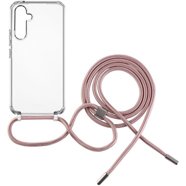 FIXED Pure Neck kryt s růžovou šňůrkou na krk pro Samsung Galaxy A54 5G