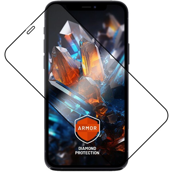 FIXED Armor prémiové tvrzené sklo s aplikátorem Apple iPhone 12/12 Pro černé