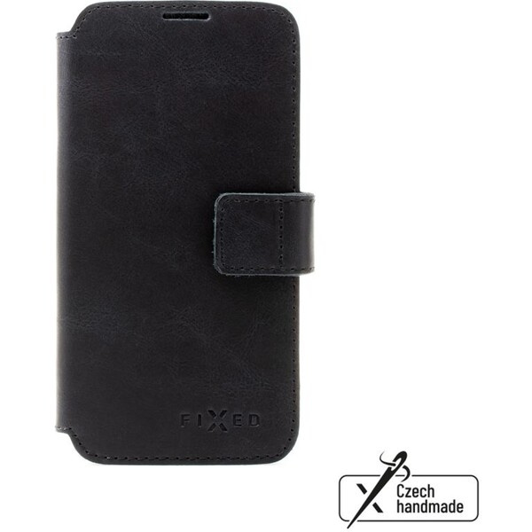 FIXED ProFit kožené pouzdro Apple iPhone 15 Plus černé