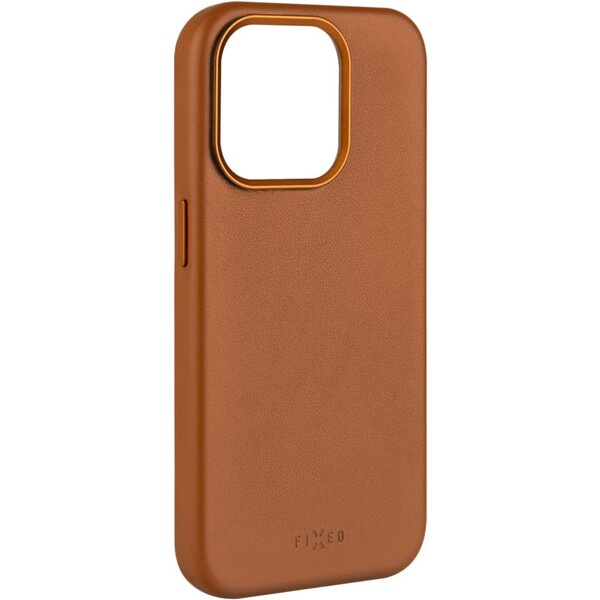 FIXED MagLeather kožený kryt s MagSafe Apple iPhone 15 Pro Max hnědý