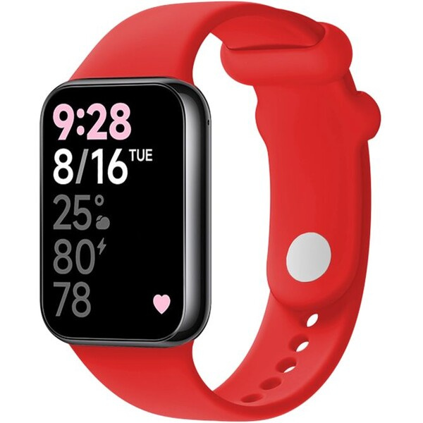 FIXED silikonový řemínek Xiaomi Smart Band 8 Pro červený