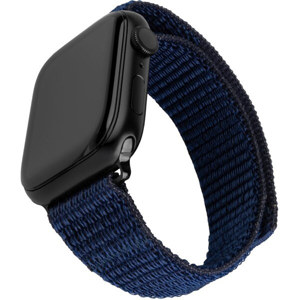 FIXED Nylon Sporty Strap řemínek Apple Watch 42/44/45mm, tmavě modrý