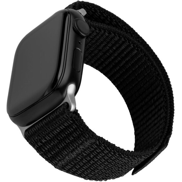 FIXED Nylon Sporty Strap řemínek Apple Watch Ultra 49mm, černý