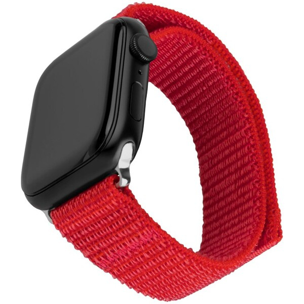 FIXED Nylon Sporty Strap řemínek Apple Watch Ultra 49mm, červený