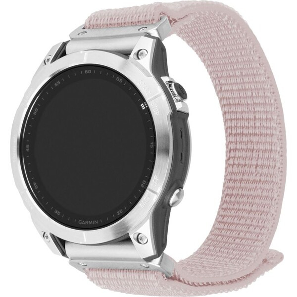 FIXED Nylon Sporty Strap řemínek pro Garmin QuickFit (22mm) růžově zlatý