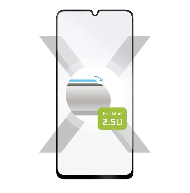 FIXED 2,5D Full-Cover tvrzené sklo Samsung Galaxy A25 5G černé