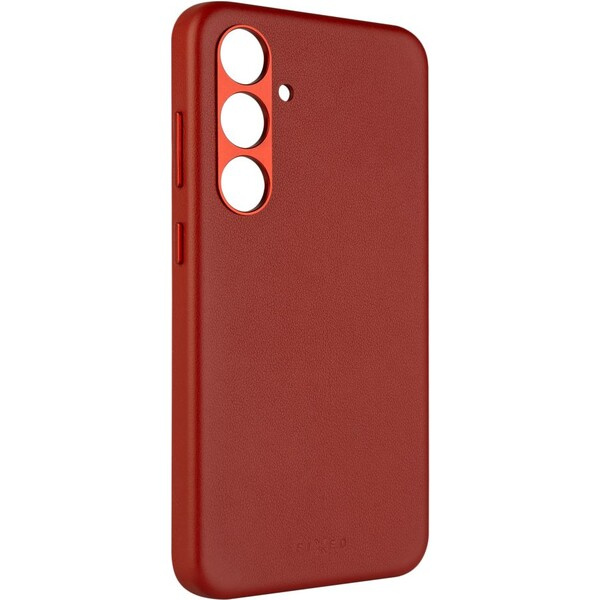 FIXED MagLeather kožený kryt s MagSafe Samsung Galaxy S24+ červený